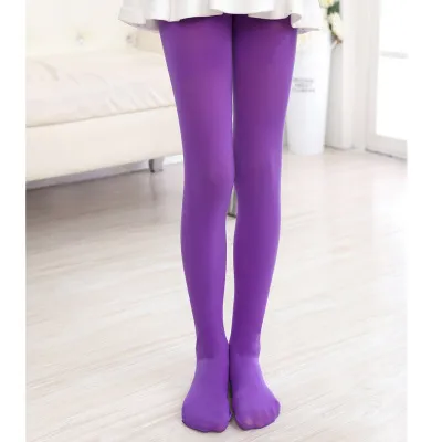 Kids Toddler Big Girls Spring Summer Casual Cute Solid Color Velvet Tight Pantyhose