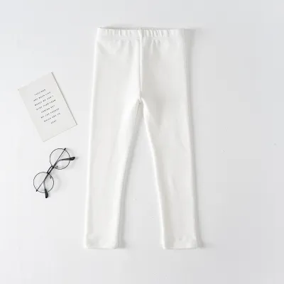 Kids Toddler Big Girls Casual Cute Basic Solid Color Cotton Tight Leggings Pants