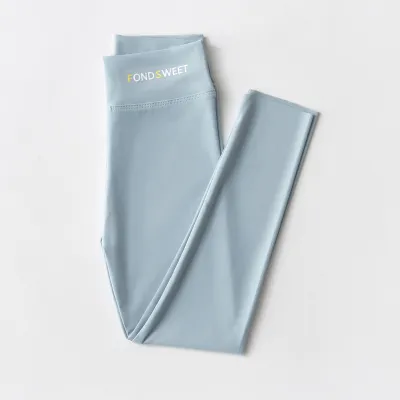 Kids Toddler Big Girls Summer Fashion Casual Basic Solid Color High Waist Cropped Tight Leggings Pants