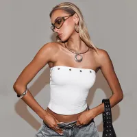 Summer Women Sexy Solid Color Corns Tube Top