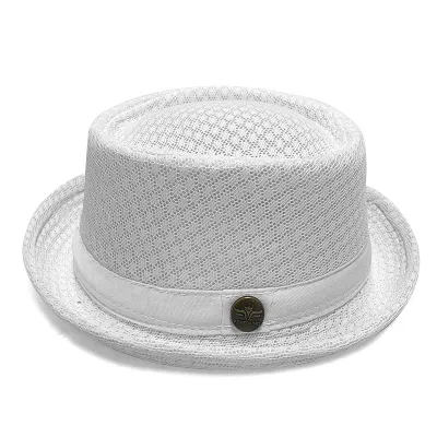 Men Simple Fashion Breathable Mesh Sunshade British Jazz Hat