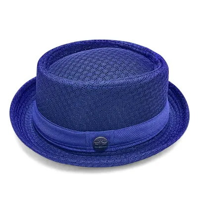 Men Simple Fashion Breathable Mesh Sunshade British Jazz Hat