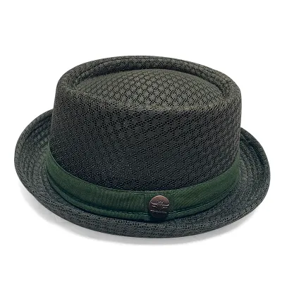 Men Simple Fashion Breathable Mesh Sunshade British Jazz Hat
