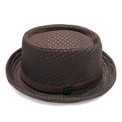 Men Simple Fashion Breathable Mesh Sunshade British Jazz Hat