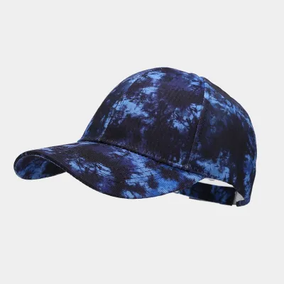 Summer Women Fashion Tie-Dye Colorful Graffiti Cap Polyester Dome Hat