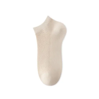 Invisible Boat Socks Women Summer Thin Pure Cotton Mesh Breathable No-Show Socks Custom