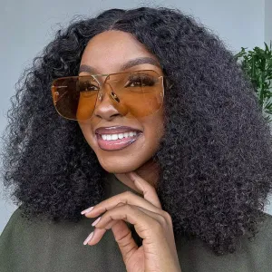 Fashion Metal Half Frame Square Sunglasses