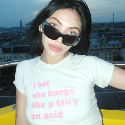 Summer Women Casual Heart Letter Print U Neck Short Sleeve Crop T-Shirt