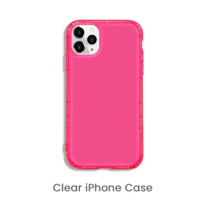 Custom Transparent Drop-Resistant iPhone Case