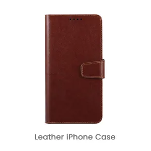 Custom Logo Leather iPhone Case