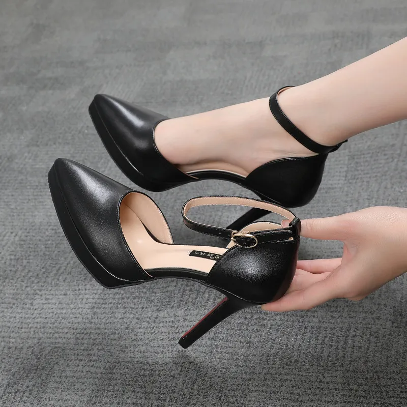 Summer Women Fashion Solid Color Platform Pointed Toe Pumps