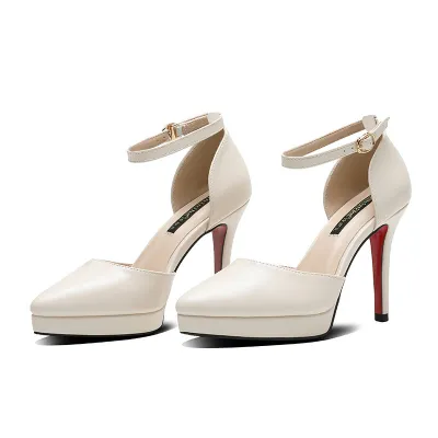 Summer Women Fashion Solid Color Platform Pointed Toe Pumps