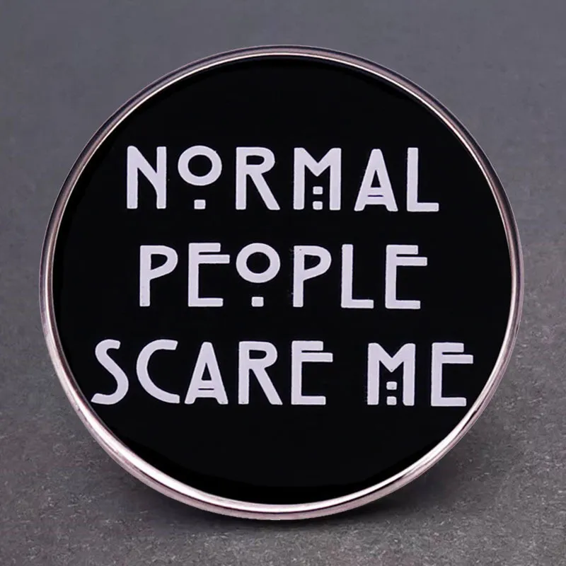 Women's Simple Cartoon Humorous English Metal Alloy Brooch