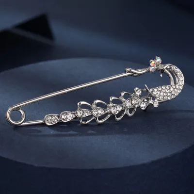 Women Fashion Tulip Floral Big Ethnic Brooch Pin