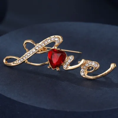 Women Fashion Tulip Floral Big Ethnic Brooch Pin