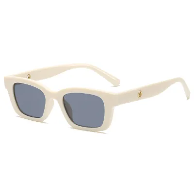 Women Simple Retro Small Frame Square Sunglasses Plastic Resin