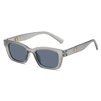 Women Simple Retro Small Frame Square Sunglasses Plastic Resin