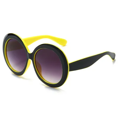 Women Fashion Round Frame PC Sunglasses