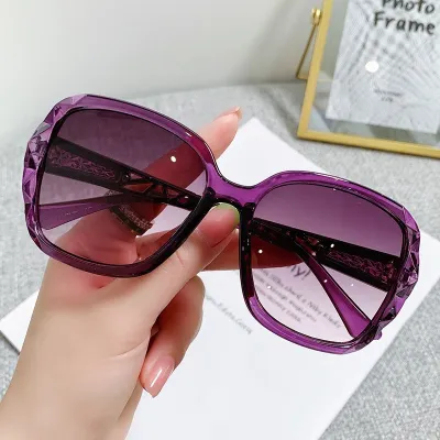 Women Fashion Large Frame Polarized Sunglasses Sweet Square