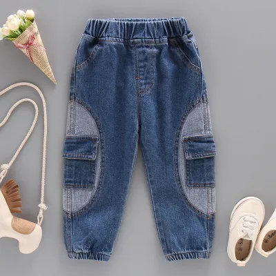 Children Casual Boys Pocket Jeans