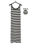 125Cm Long Skirt Stripe