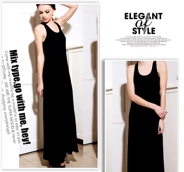 Women Casual Loose Maxi Sling Dress