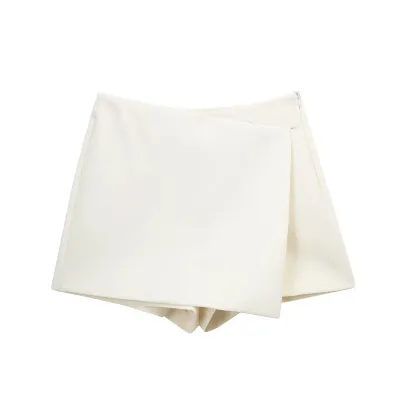 Women Asymmetric Mesh Shorts Fresh Sweet Style
