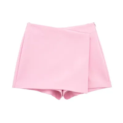 Women Asymmetric Mesh Shorts Fresh Sweet Style