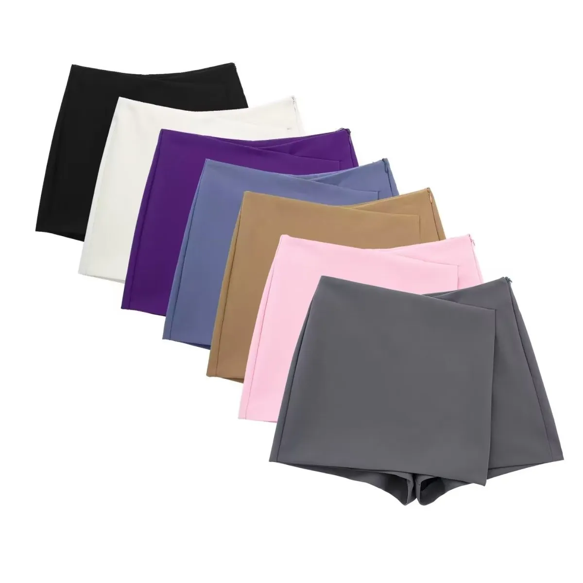 Women Asymmetric Mesh Shorts Fresh Sweet Style