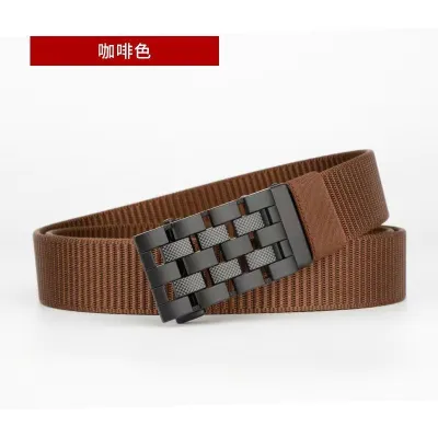 Men's Fashion Simple Alloy Wear-Resistant Durable Canvas Belt
