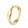 18K Gold Geometric Bamboo Ring