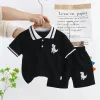Short-Sleeved Lapel Suit Dinosaur Black
