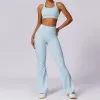 8047 Bra Flared Pants Sky Blue