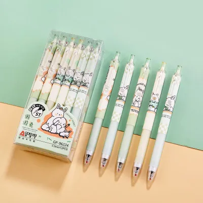Cartoon Press On 0.5 Black Jumping Gel Pen Office Stationery