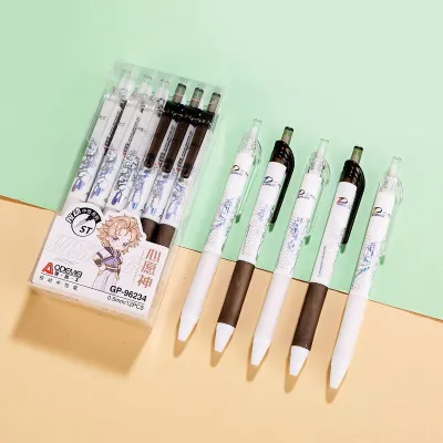 Cartoon Press On 0.5 Black Jumping Gel Pen Office Stationery