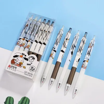 Cartoon Press On 0.5 Black Jumping Gel Pen Office Stationery
