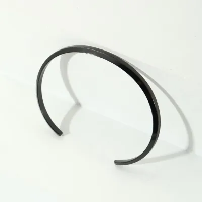 Women Simple Stainless Steel Open Bracelet