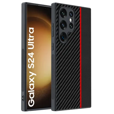 Simple Carbon Fiber Kevlar Pattern Drop-Resistant Ultra-Thin Samsung Phone Case