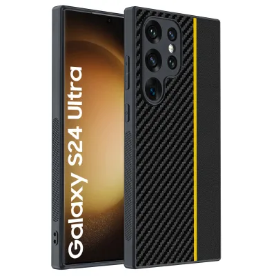 Simple Carbon Fiber Kevlar Pattern Drop-Resistant Ultra-Thin Samsung Phone Case