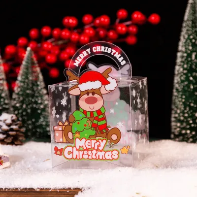 Cartoon Christmas Pet Portable Apple Packaging Box
