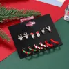 6 Pairs/Set Of Reindeer Snowman C Type