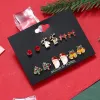 6 Pair/Set Of Bow-Tie Elk Tree Bell