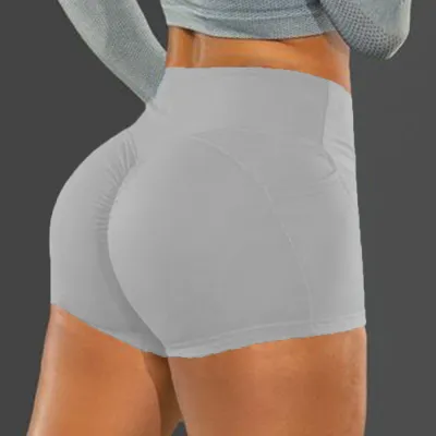 Women's High Elasticity Polyester Sport Shorts Casual Summer Hip Shorts