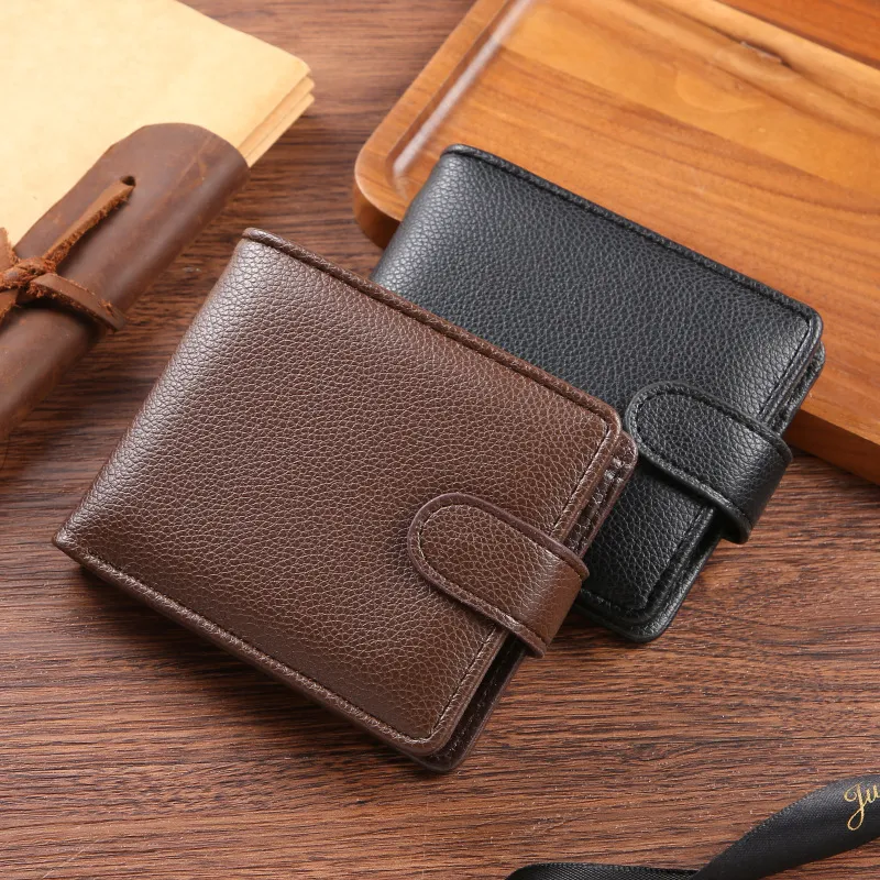 Men Fashion Simple Multi-Card PU Coin Wallet 2 Fold