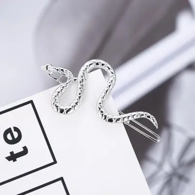 Women Fashion Creative Word Snake Hair Clip