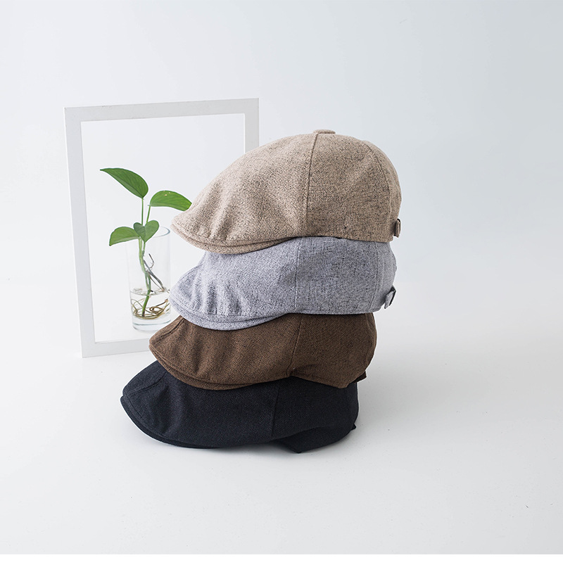 COOTIE PRODUCTIONS  \"Linen Beret\" 2024 Spring/summer Fashion: Casual Metal Label Linen Knitted