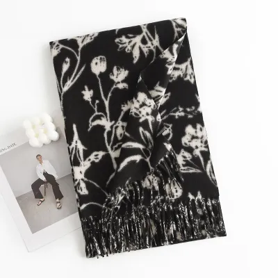Women's Fashion Printed Cashmere Long Scarf 65x180CM