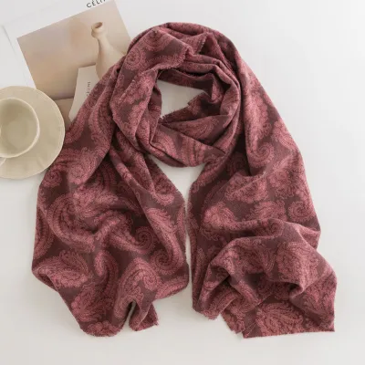 Women's Fashion Printed Cashmere Long Scarf 65x180CM