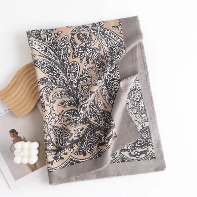 Women's Fashion Printed Cashmere Long Scarf 65x180CM