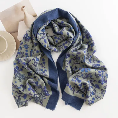 Women's Fashion Printed Cashmere Long Scarf 65x180CM